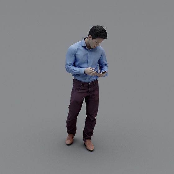 Urban Wanderer Low-Poly Detailed Character 3D model