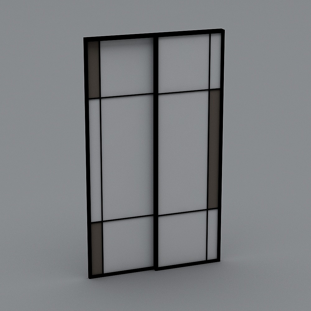 Glass Partition Screen 3D model