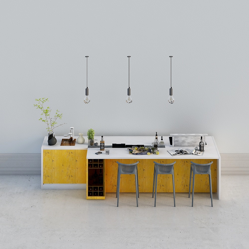 9073. Modello Bar Sketchup Gratuito