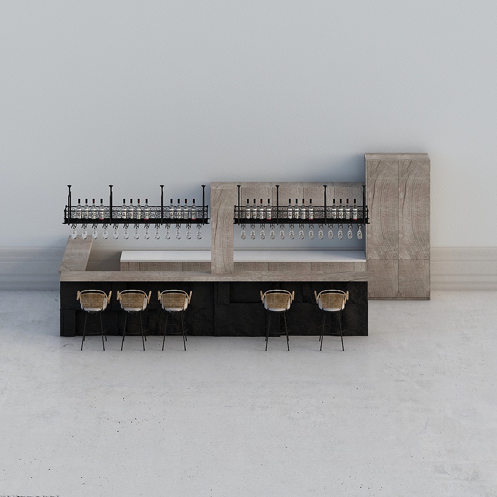 7959. Free Sketchup Bar Model Download