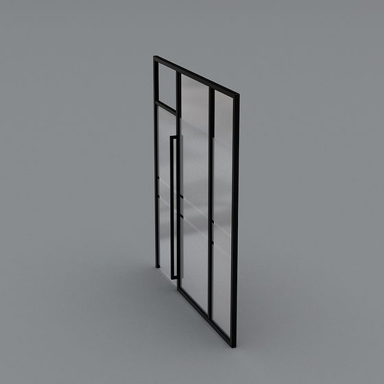 Modern Glass Door 3D model for Creative Projects