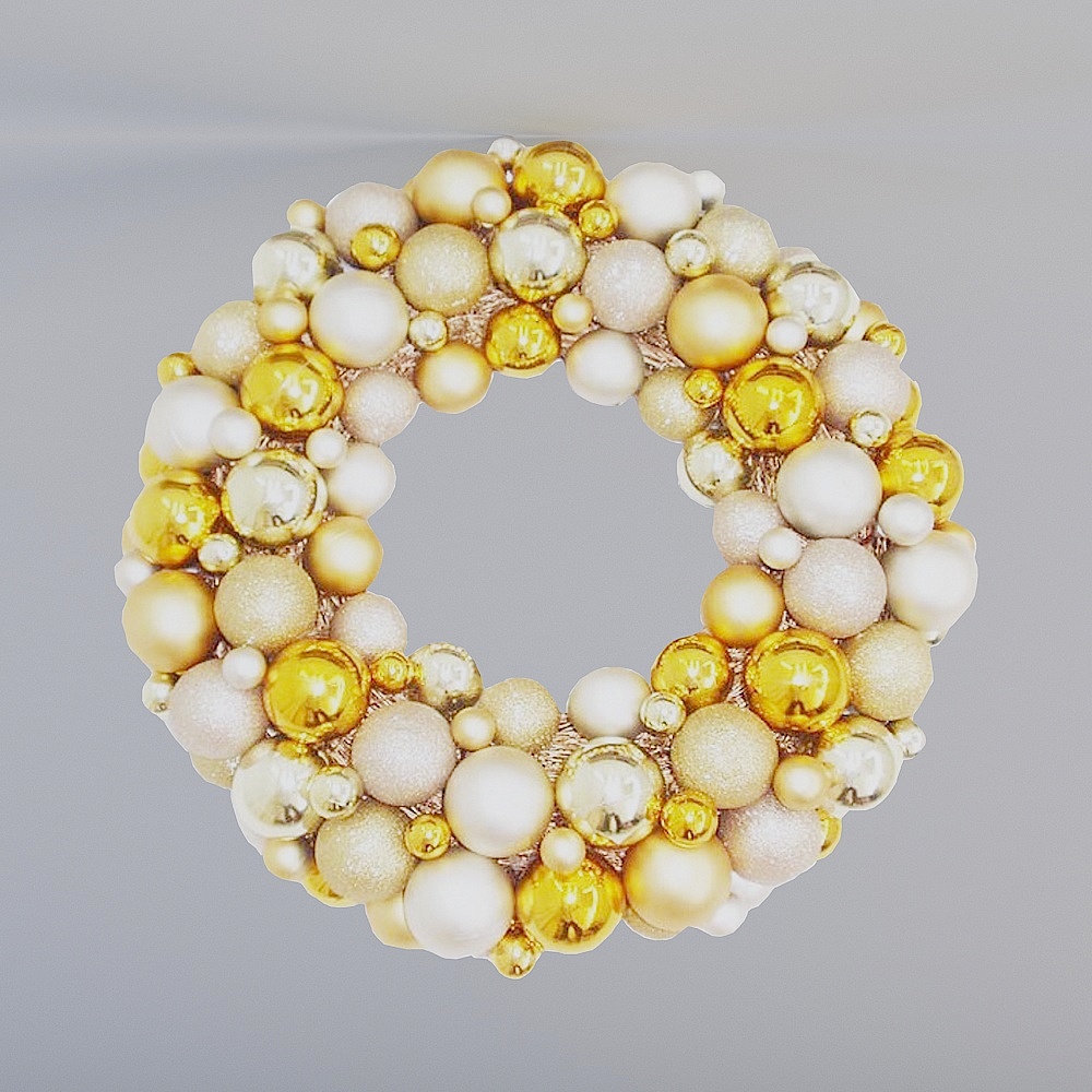 Dreamy Golden Beaded 3D Model