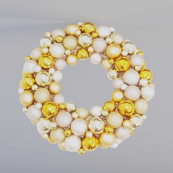 Elegant Golden Beaded 3D Model