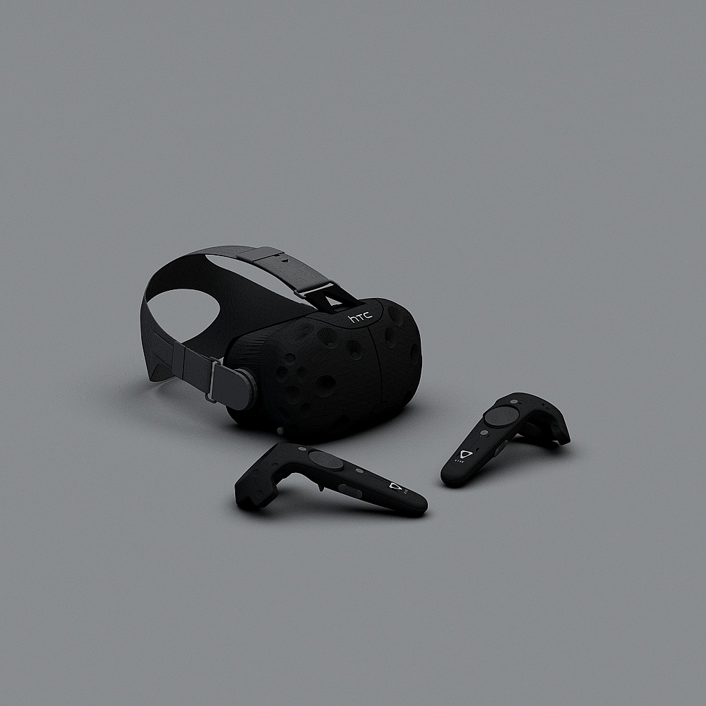 HTC Vive VR Set 3D model for Immersive Experience