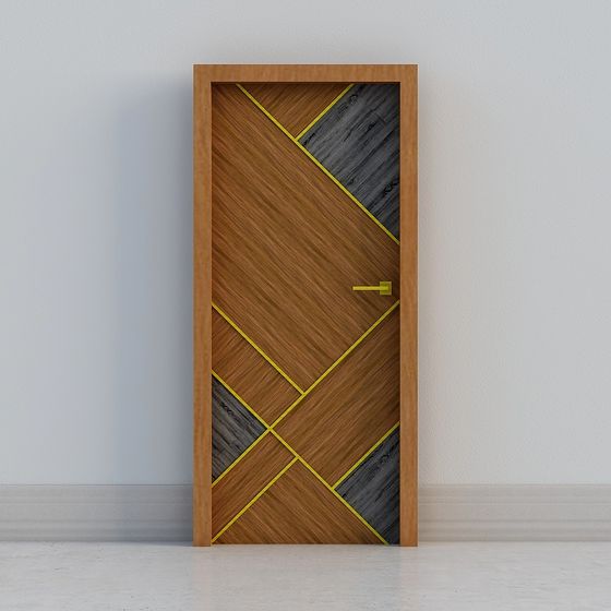 Geometric Light and Shadow Door 3D model