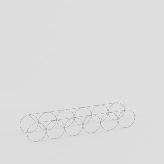 Portabottiglie rotondo in metallo