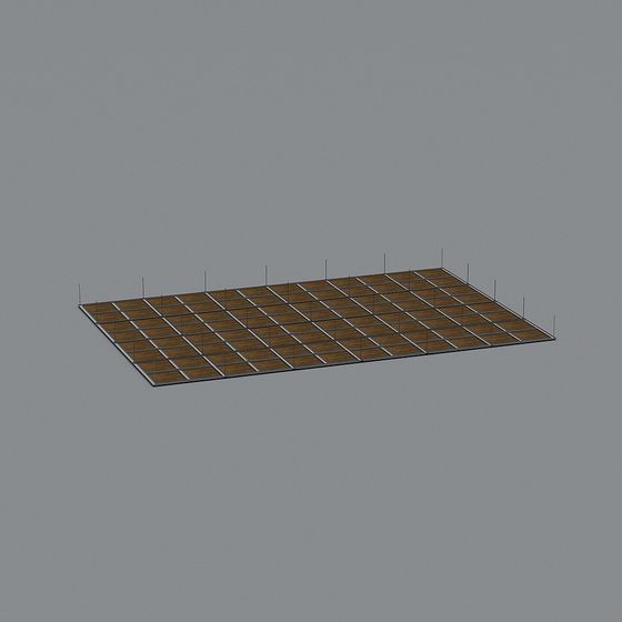 Highly Detailed Wooden Floor 3D model