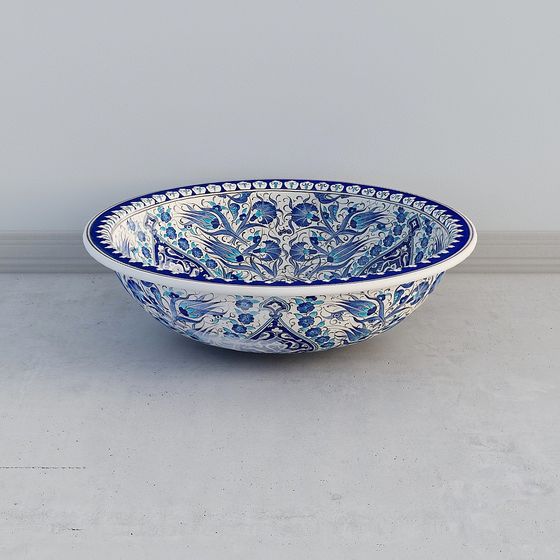 Turkish Flower Bowl 3D model