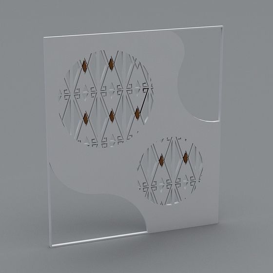 Art Deco Panel 3D model
