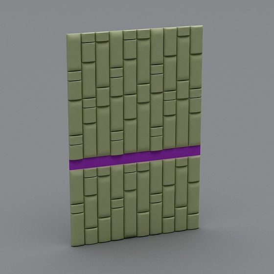 Stylish Modular Wall Panel 3D model for Creative Spaces