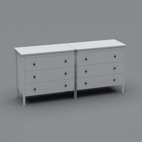 Urban Window Nightstand 3D model