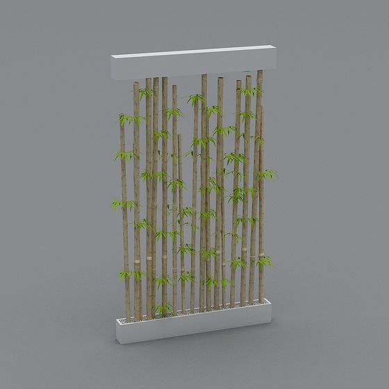 Bamboo Forest Screen 3D model