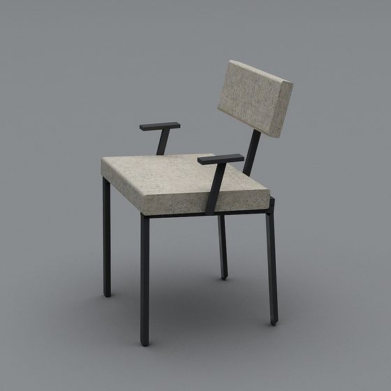 Minimalist Industrial Chair 3D model