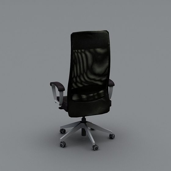 Elegant Low-Poly Office Chair 3D model