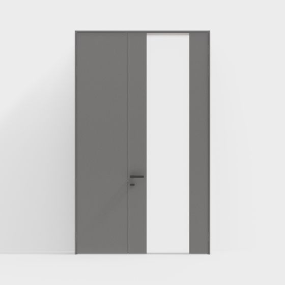 Minimalist Gray Door 3D model