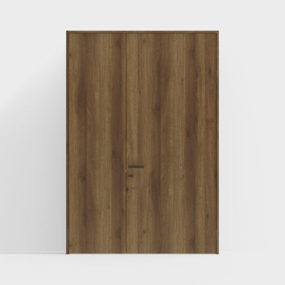 Urban Wood Door 3D model for Modern Spaces