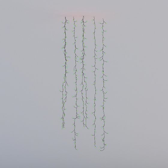 Dreamy Low-Polygon Pendant Light 3D model