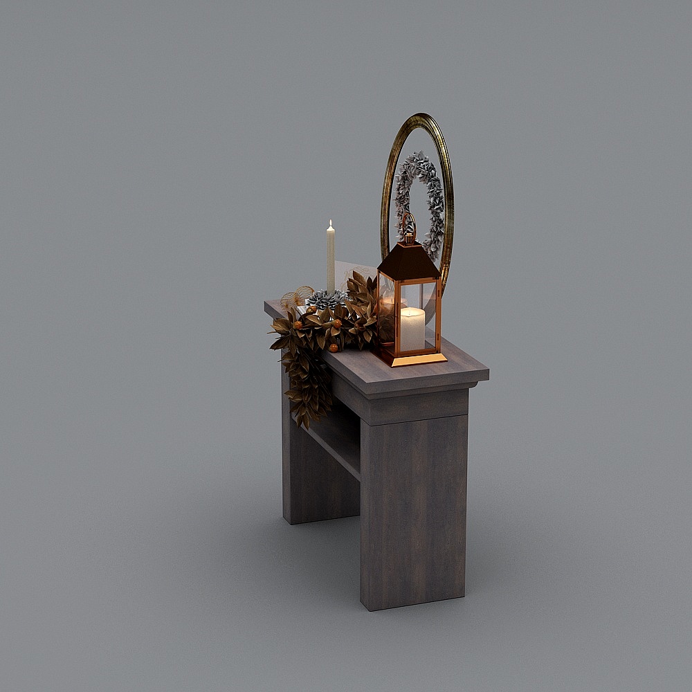 Cozy Corner 3D model for Winter Ambiance