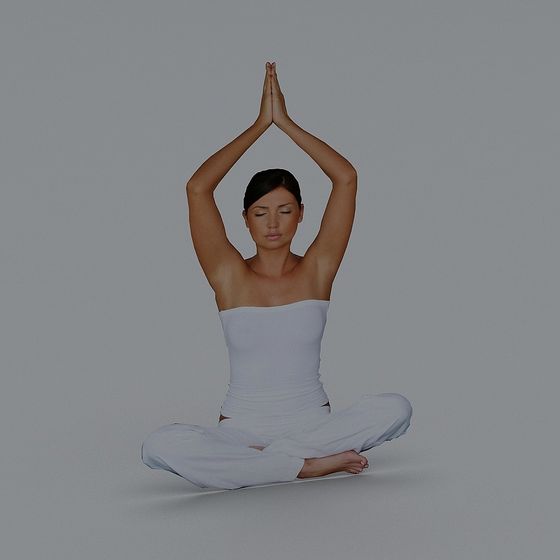Yoga Meditator 3D Model for Tranquil Spaces