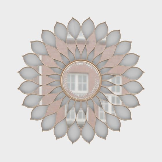 Stylish Sunburst Mirror 3D model for Creative Projects