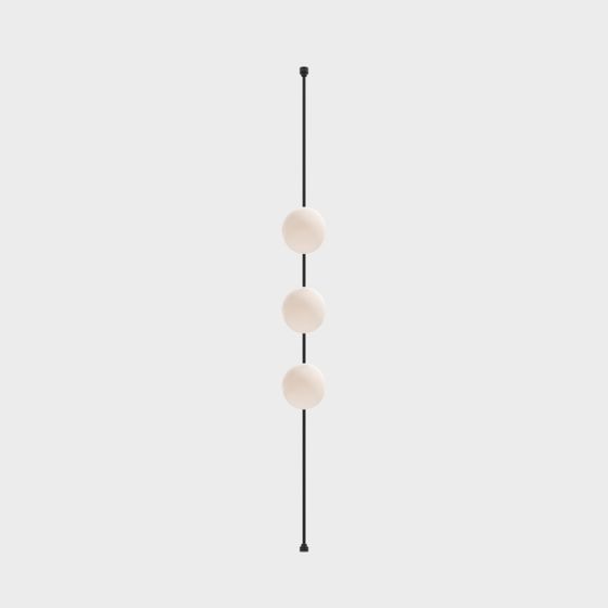 Elegant Suspended Light Sphere 3D model for Diverse Spaces