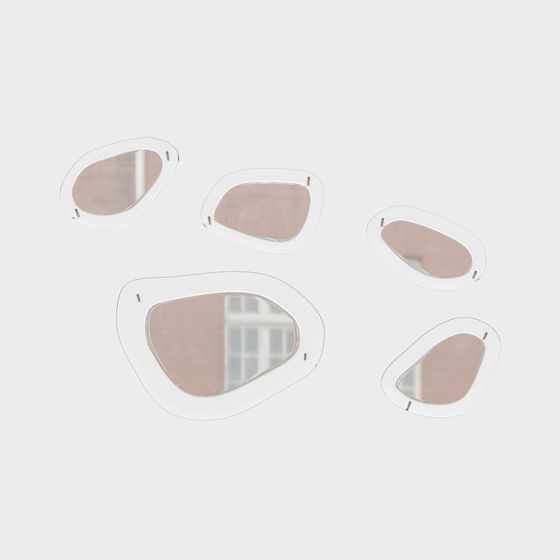 Unique Geometric Low-Poly 3D Model with Transparent Materials