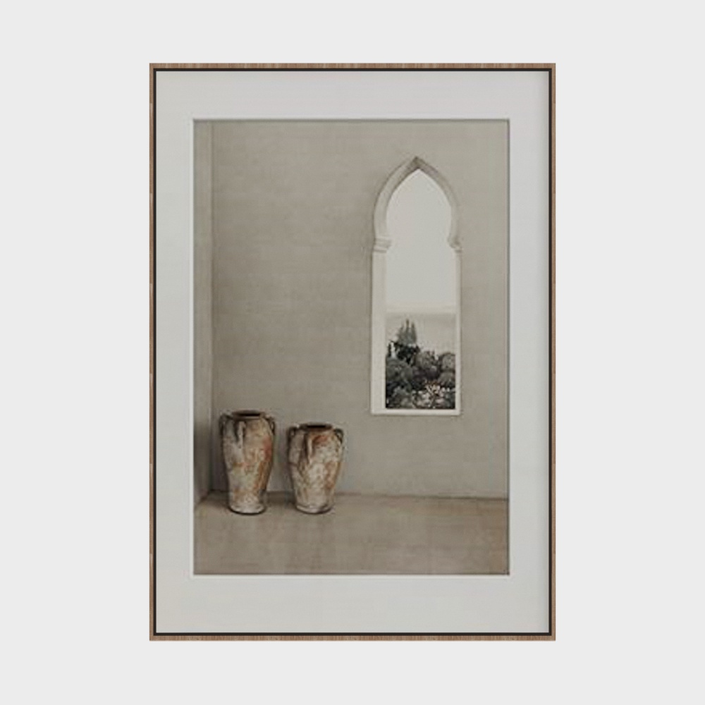 Castle Window View 3D Model – Medieval Interior Element