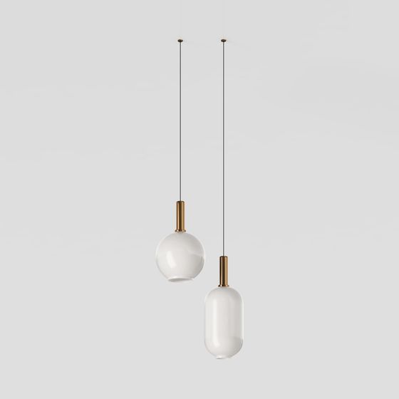 Elegant Low-Poly Chandelier 3D model