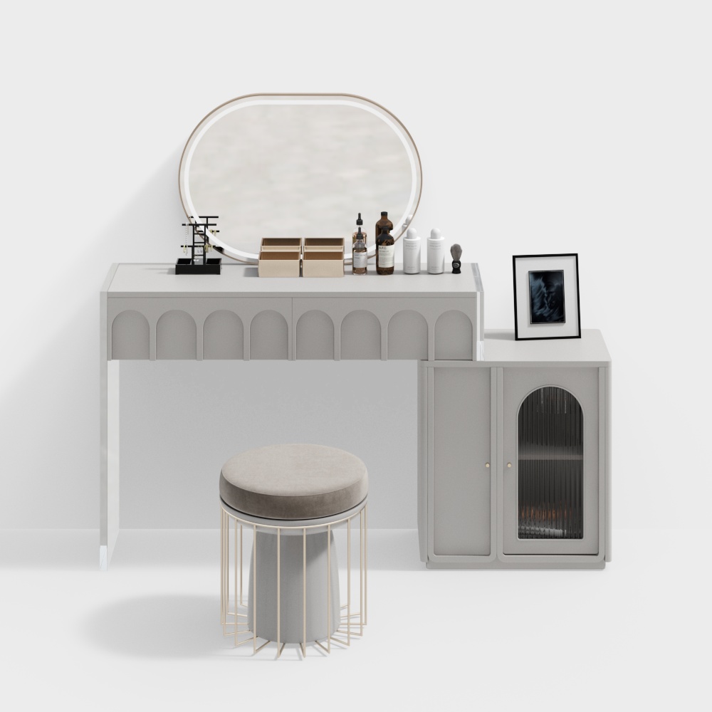 French dressing table and stool combination