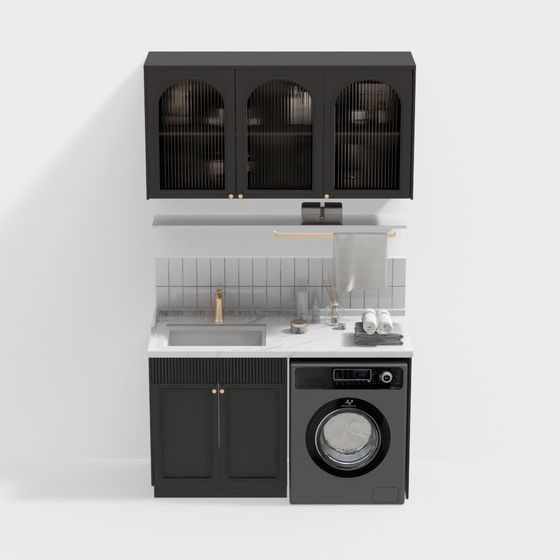 Urban Laundry Room 3D model for Contemporary Designs