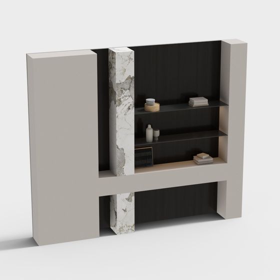 Urban Bookshelf 3D Model