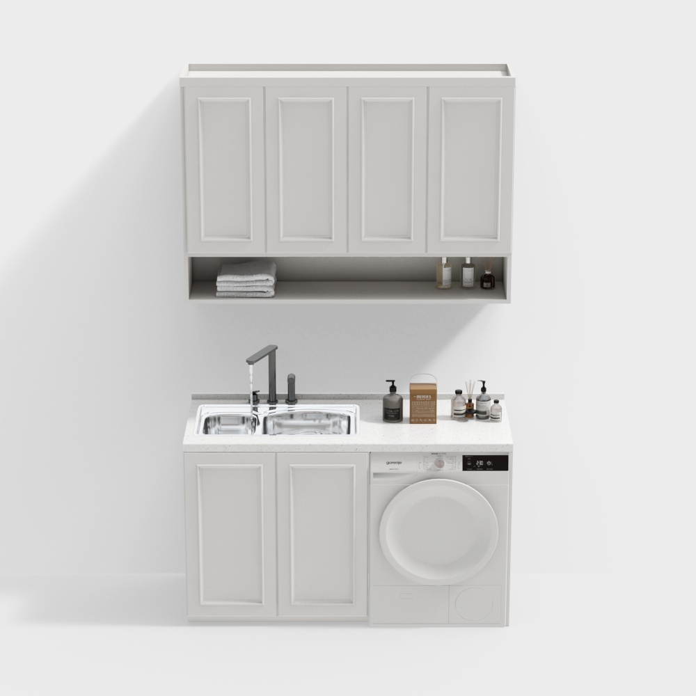 French laundry cabinet