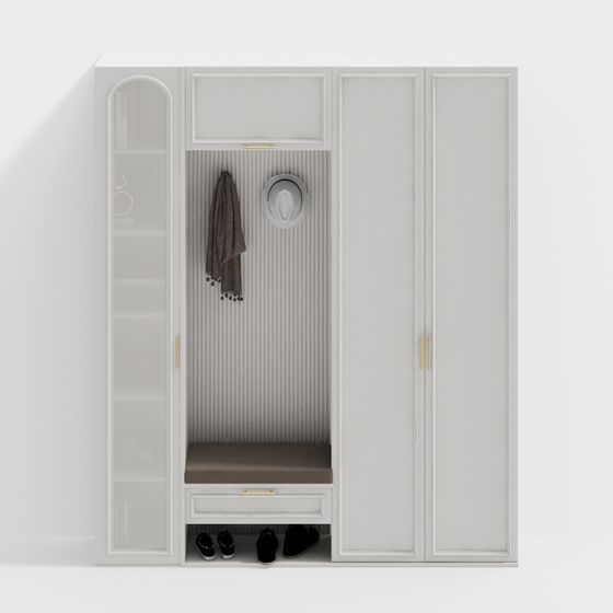 Urban Entryway Cabinet 3D model