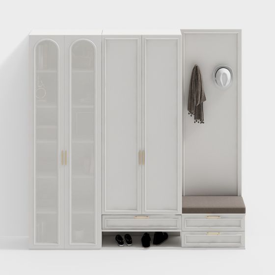 フランス製靴キャビネット