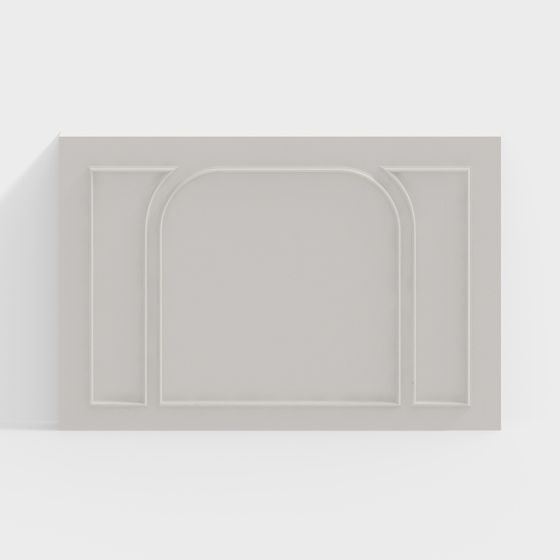 Classic Arch Decorative Panel 3D model