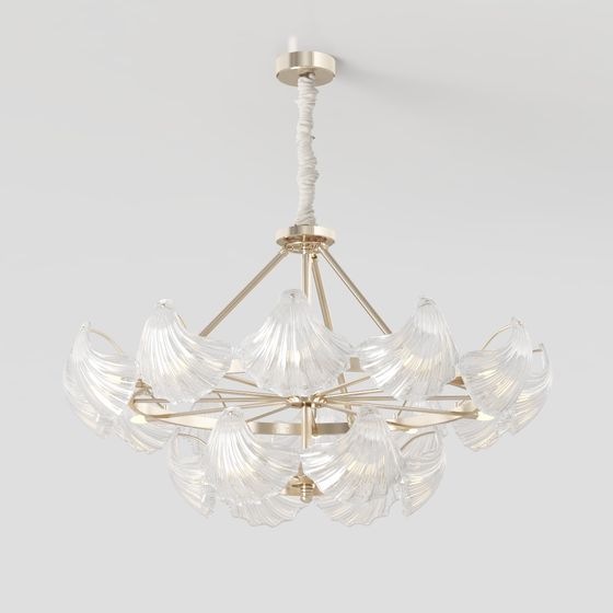 Floral Elegance 3D model Chandelier