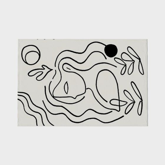 Abstract Line Art 3D Model for Creative Projects