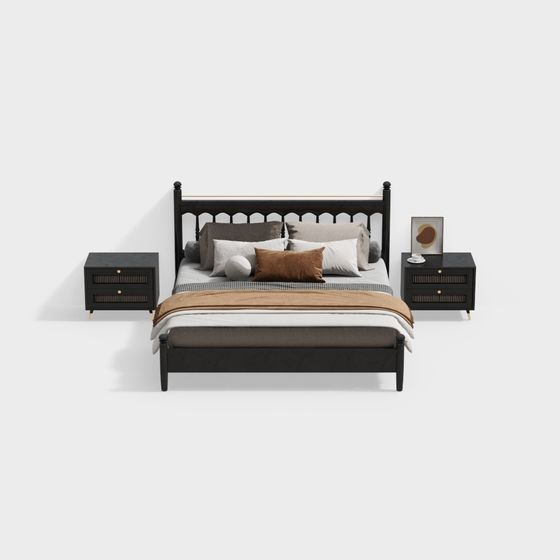 Urban Retreat Bed 3D model