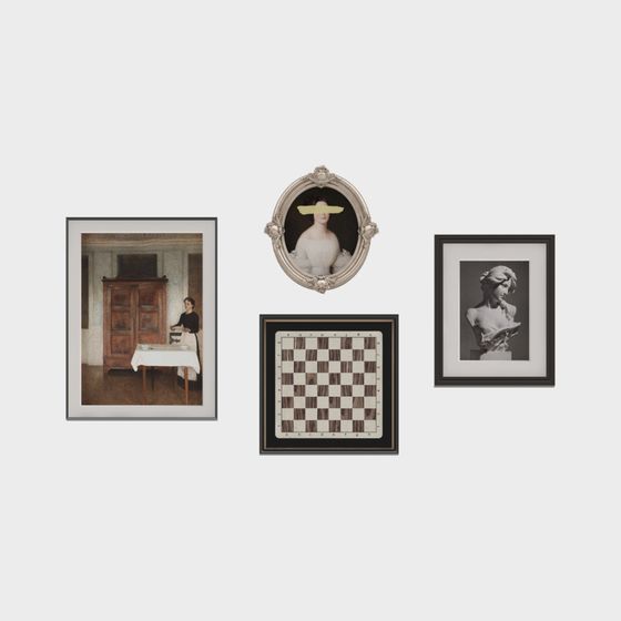 Wall Art Gallery 3D model