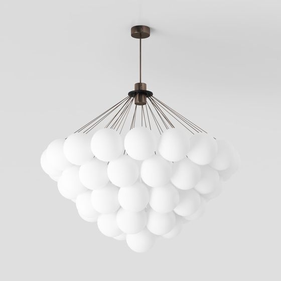 Chic Low-Poly Chandelier 3D model