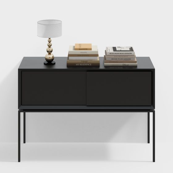 Urban Living Room Side Cabinet 3D model