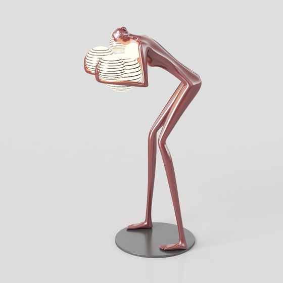 Balance Dance 3D Model - Artistic Representation