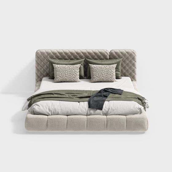 Cozy Retreat 3D model Bed