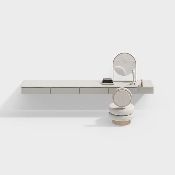 Minimalist Floating Vanity 3D model