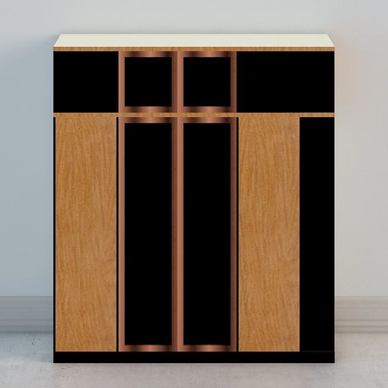 Minimalist Storage Cabinet 3D model