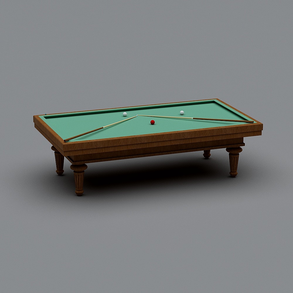 Retro Billiard Table 3D model