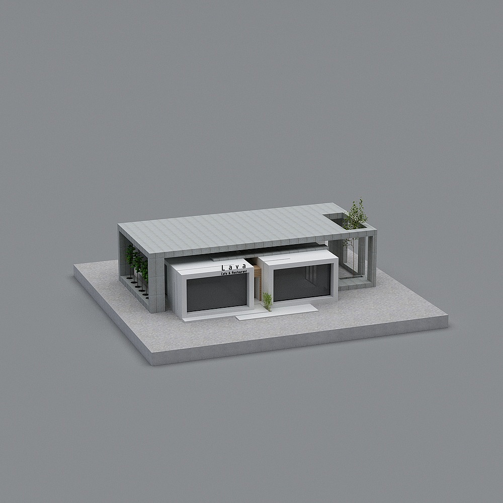 Lava Cafe & Restaurant 3D model