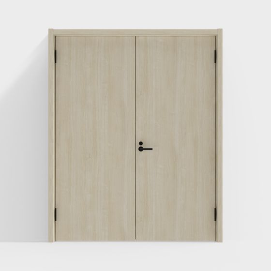 Minimalist Double Door 3D model