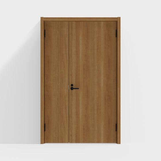 Modern Oak Door 3D model