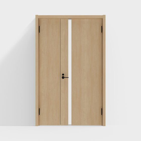 Double Door 3D model for Modern Minimalist Design